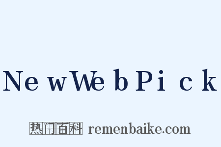 NewWebPick是什么意思的图片